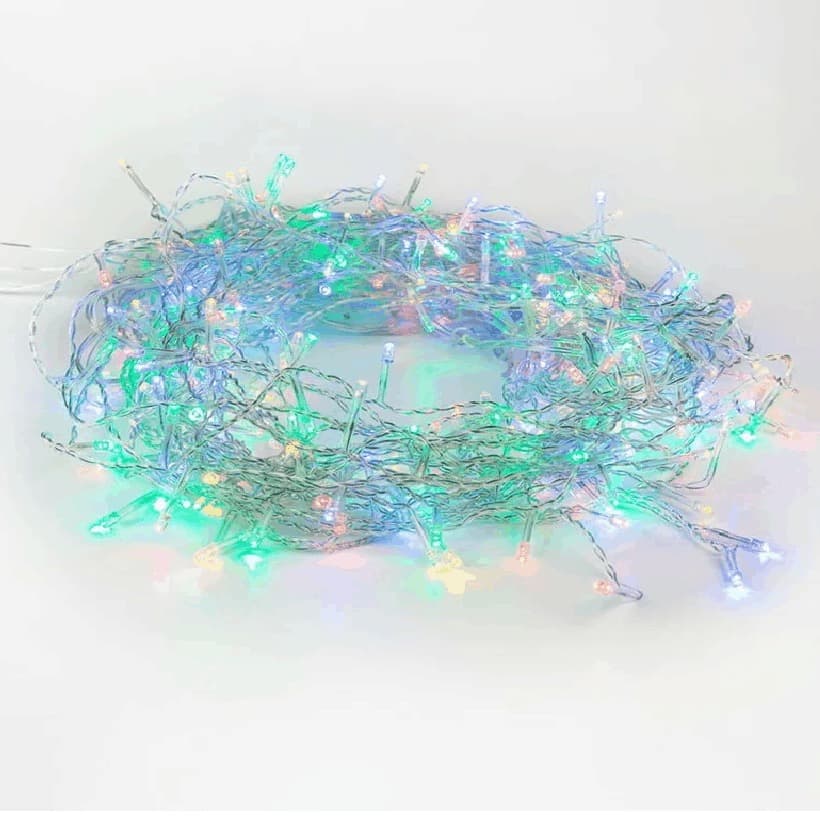 Гирлянда светодиодная 6 м провод прозрачный LED-40 220V Твинкл Лайт RGB NEON-NIGHT 303-179