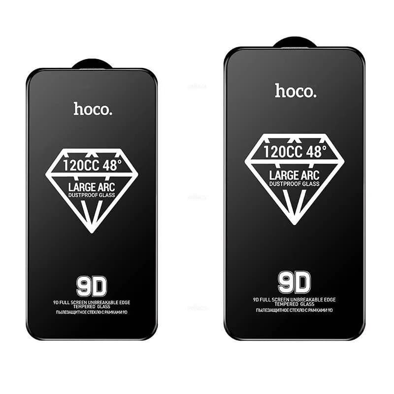 фото Защитное стекло для iphone 15 Pro 6.1 HOCO A34 9D защита динамика черное