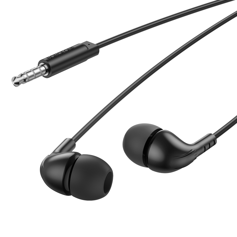 фото Наушники проводные Borofone BM83 с микрофоном Jack 3.5mm 1.2 м черные
