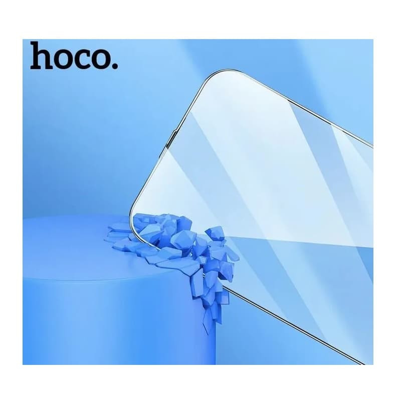 фото Защитное стекло для iphone 15 Pro 6.1 HOCO A34 9D защита динамика черное