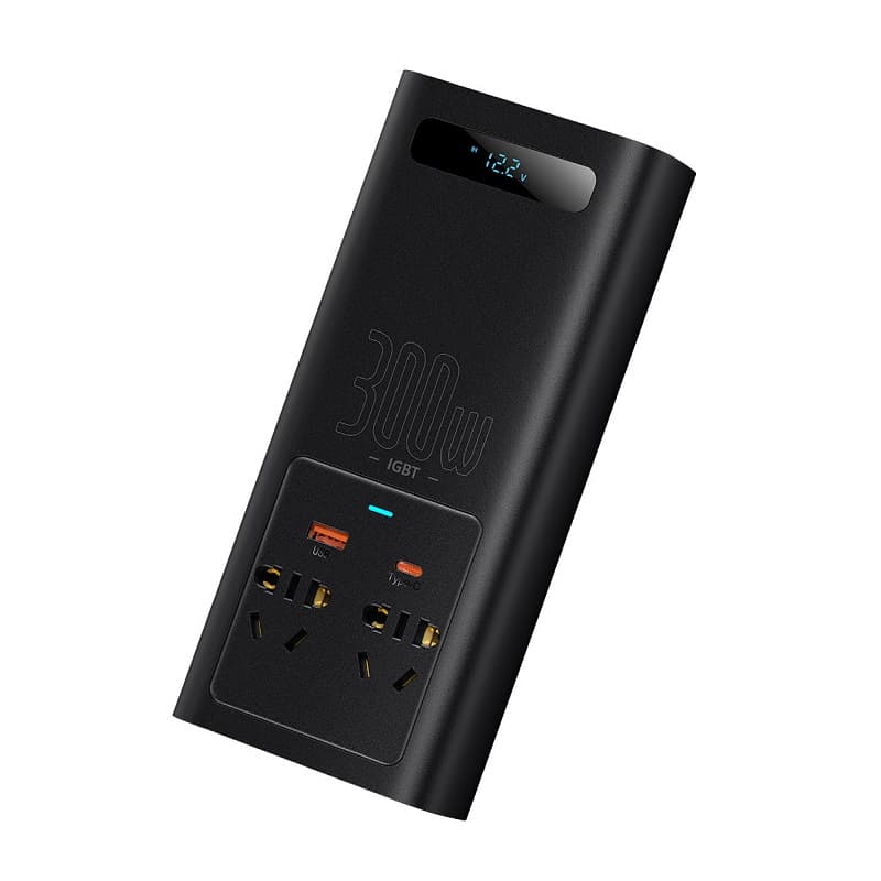 фото Автомобильный инвертор Baseus IGBT Power Inverter 300W 220V CN/EU черный CGNB010101