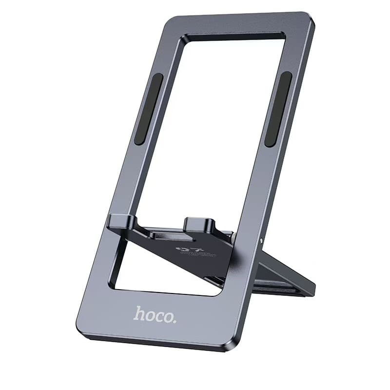 фото Подставка держатель для телефона HOCO HD11 4.5-7d складная серый металлик