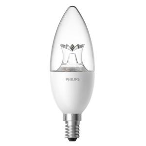 Умная светодиодная лампа Phillips Candle Bulb Wi-Fi E14 Crystal version прозрачная