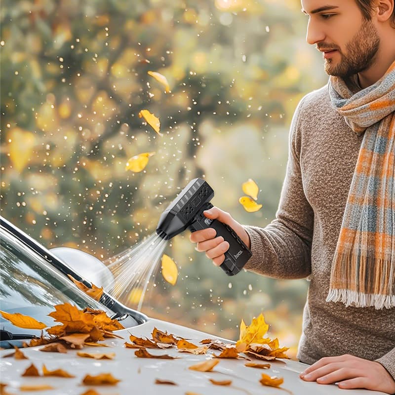 Воздуходувка аккумуляторная турбовентилятор ручной HOCO HX67 80000 об/мин 3000mAh черный