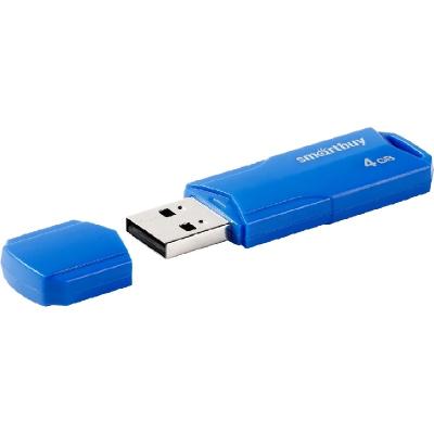 Флеш-накопитель Smartbuy Clue синий 4Gb
