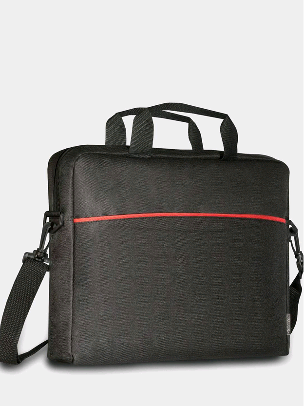 фото Сумка для ноутбука Defender Lite 15,6d карман, черная+красный