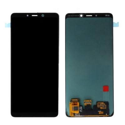 Дисплей для Samsung A9 2018/A920 "как новый" + тачскрин черный с рамкой