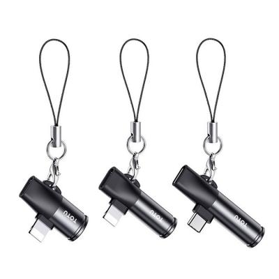 Аудио адаптер переходник для наушников iphone с Lightning на 2 Lightning Totu Design EAUC-22 2A черный