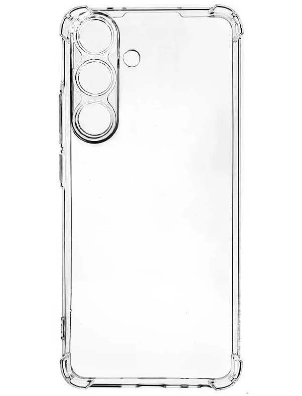 фото Чехол накладка для Tecno Spark 40 Pro Plus PERO с защищенными углами и камерой прозрачная