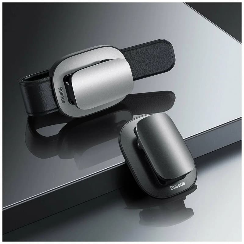 Изображение Зажим для очков Baseus Platinum Vehicle eyewear clip серебро ACYJN-B0S сайта akstel.ru фото Зажим для очков Baseus Platinum Vehicle eyewear clip серебро ACYJN-B0S