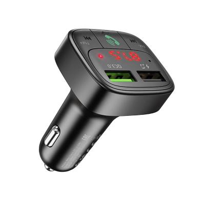 FM трансмиттер bluetooth модулятор Fixtor MAU1 USB + USB QC3.0 черный 