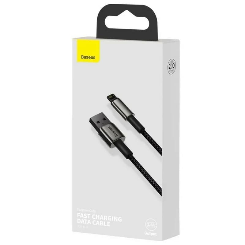 Кабель для зарядки iphone Lightning Baseus Tungsten Gold CALWJ-A01 2.4A 2м черный Кабель для зарядки iphone Lightning Baseus Tungsten Gold CALWJ-A01 2.4A 2м черный