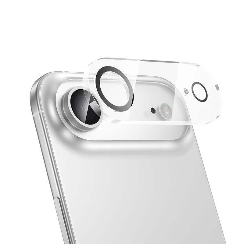 фото Защитное стекло на камеру для iphone 17 Air 6.5 HOCO G13 3D прозрачное с черной окантовкой тех пак