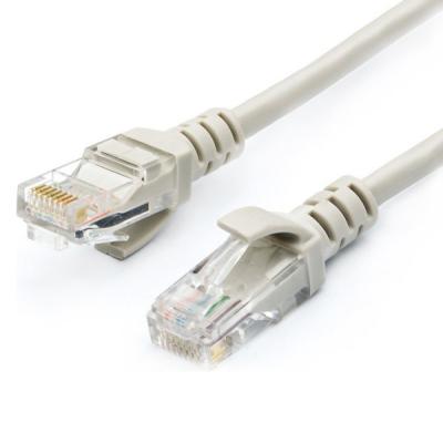 Кабель для интернета Патч-корд UTP Atcom AT4963 RJ45, CAT.5e, 2м серый