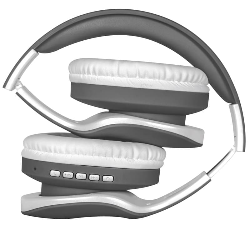Изображение Наушники беспроводные накладные DEFENDER FreeMotion B525 Bluetooth серый+белый фото Наушники беспроводные накладные DEFENDER FreeMotion B525 Bluetooth серый+белый