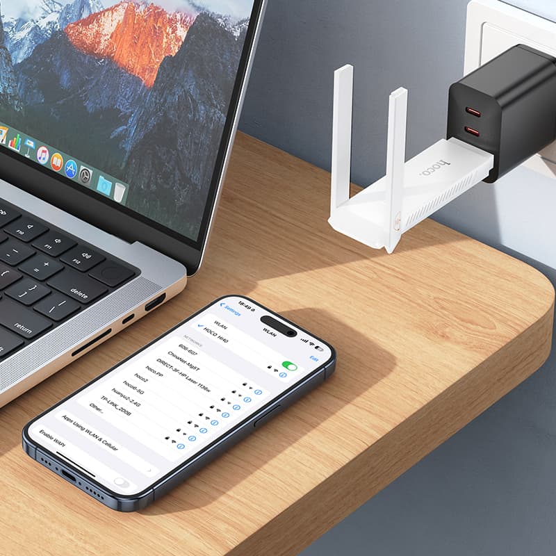 Беспроводной WiFi Роутер Hoco HI40 Wi-Fi6 4G 150Мбит/с белый
