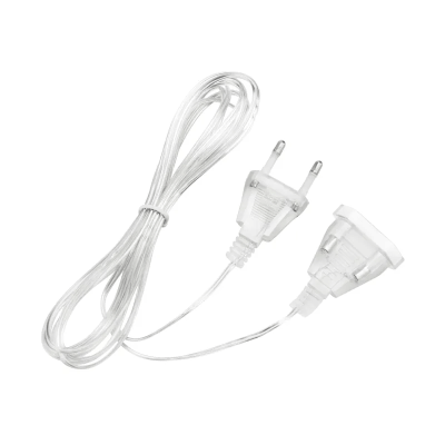 Удлинитель для гирлянд 5 м прозрачный ПВХ 2.5A 250V