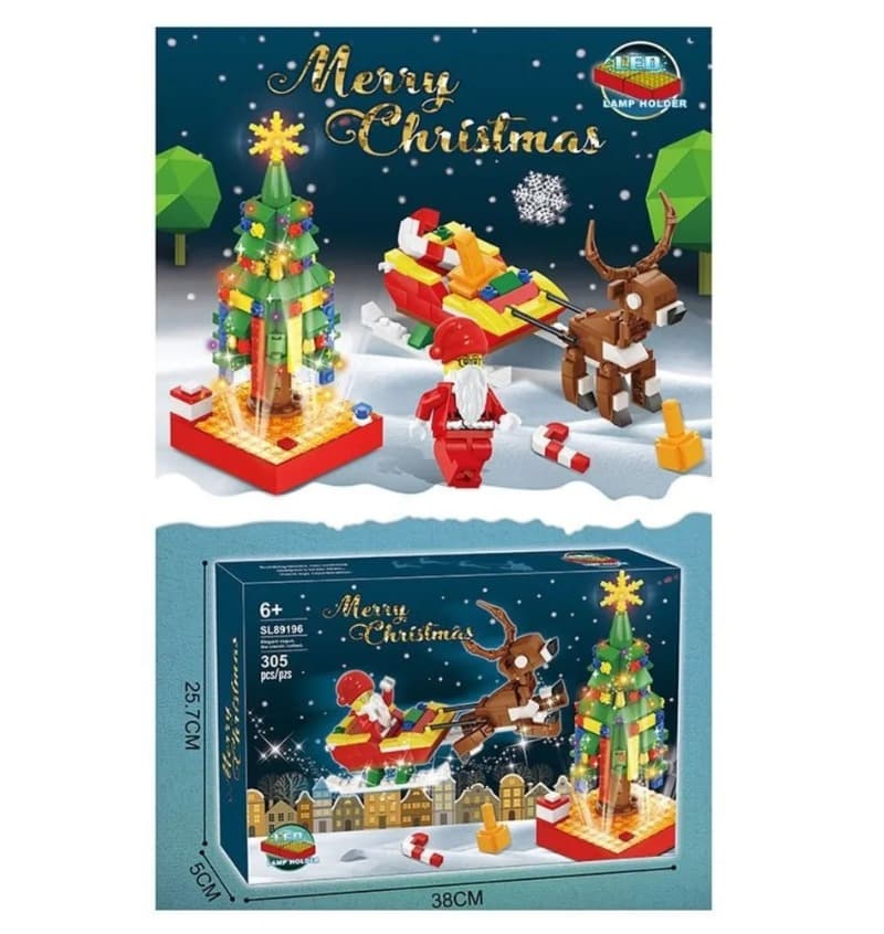 Конструктор лего Новый год 305 деталей
