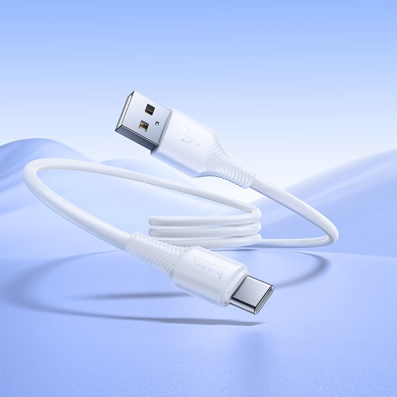 Кабель для зарядки Type-C USB HOCO X120 3A 1m белый