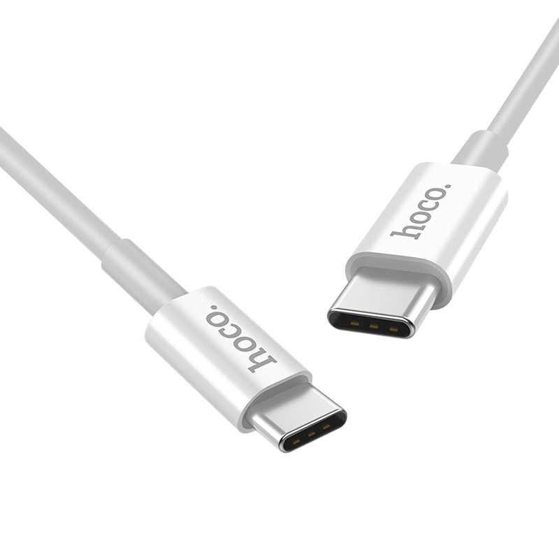 Кабель для зарядки Type-C to Type-C HOCO X23 3A 1м белый