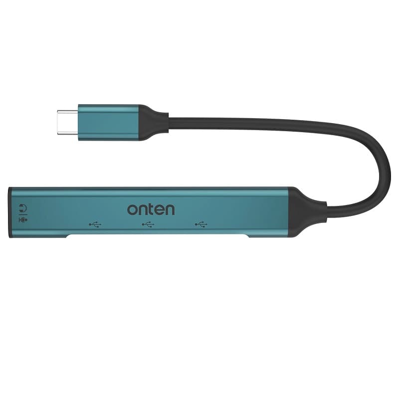 Разветвитель адаптер переходник концентратор Type-C HUB Хаб Onten OTN-9706 4в1 