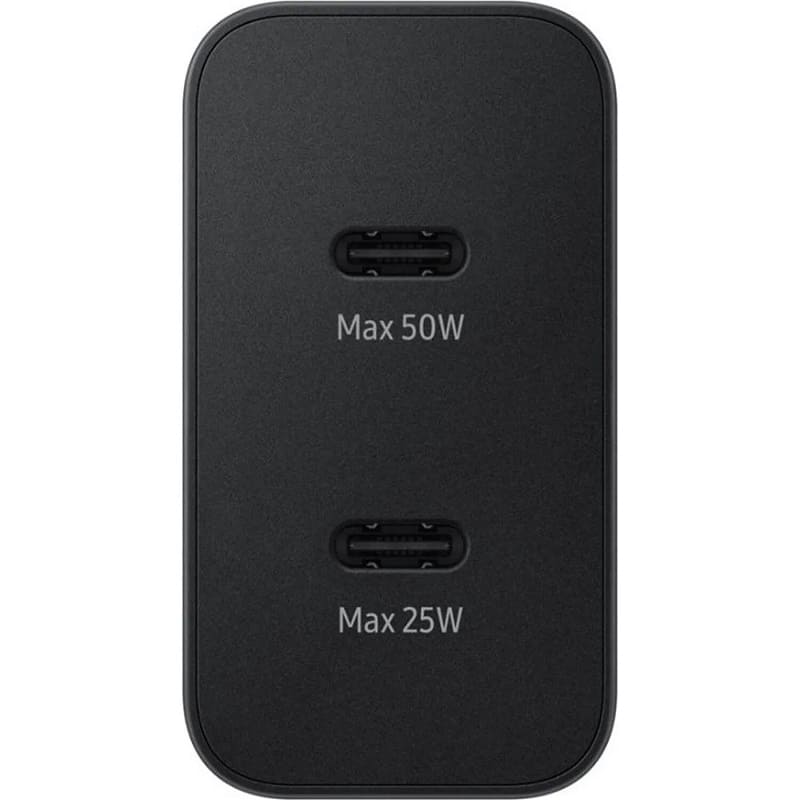 фото Сетевое зарядное устройство Адаптер Блок питания Sams original 50W 2PD 2 Type-C USB-C белое EP-T5020