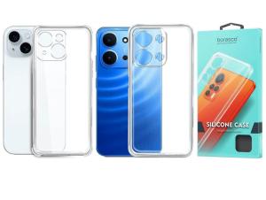 Чехол накладка для Realme 15T 5G Borasco силикон с защитой камеры прозрачный