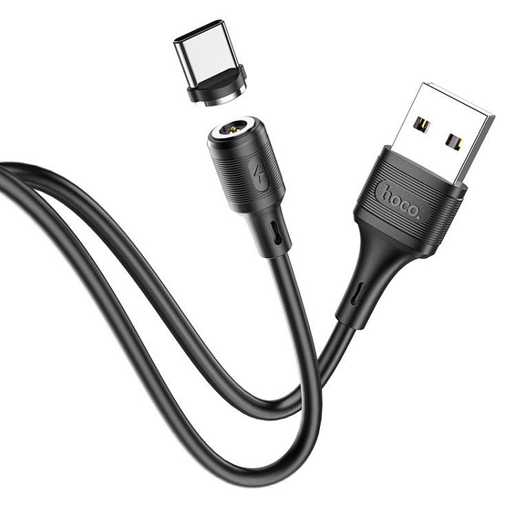 Кабель для зарядки Type-C USB HOCO X52 3A 1м магнитный черный