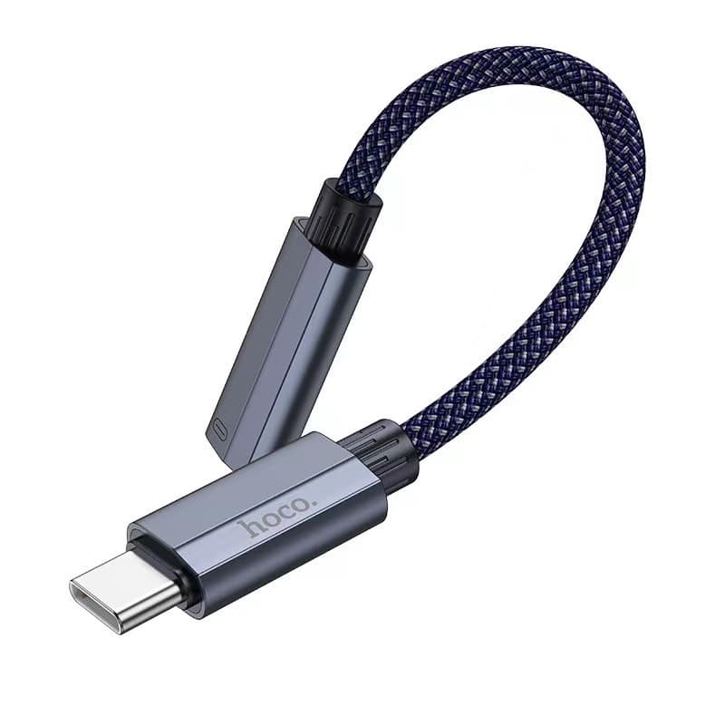Адаптер переходник с Type-C USB на Lightning Hoco UA29A 3A черный