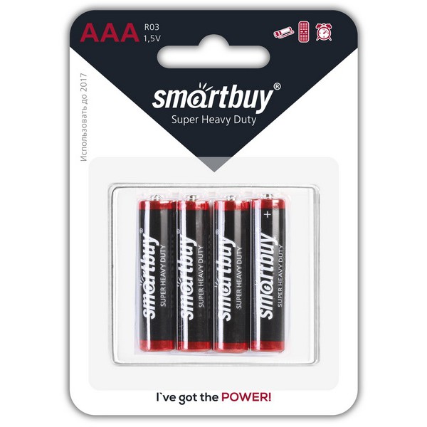 Батарейка Smartbuy солевая R03/4B (SBBZ-3A04B)