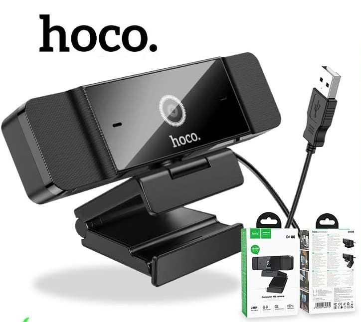 Web-камера веб камера с микрофоном HOCO D100 1080P 2MP USB 2.0/3.0 черная Web-камера веб камера с микрофоном HOCO D100 1080P 2MP USB 2.0/3.0 черная
