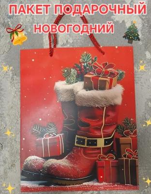 Пакет подарочный Новогодний 18х10х23 см YXL-1807S