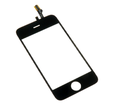 Стекло тачскрина для iphone 4/4S черный