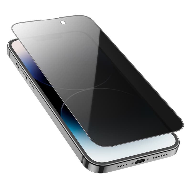 Изображение Защитное стекло для iphone 13 Pro/13/14/16e (6.1) HOCO G15 Privacy черное фото Защитное стекло для iphone 13 Pro/13/14/16e (6.1) HOCO G15 Privacy черное