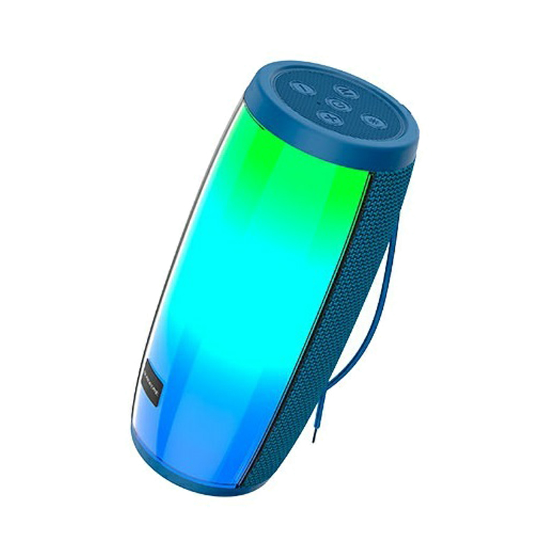 Колонка блютуз Borofone BR20 Sound Wave LED темно-синяя 2400mAh