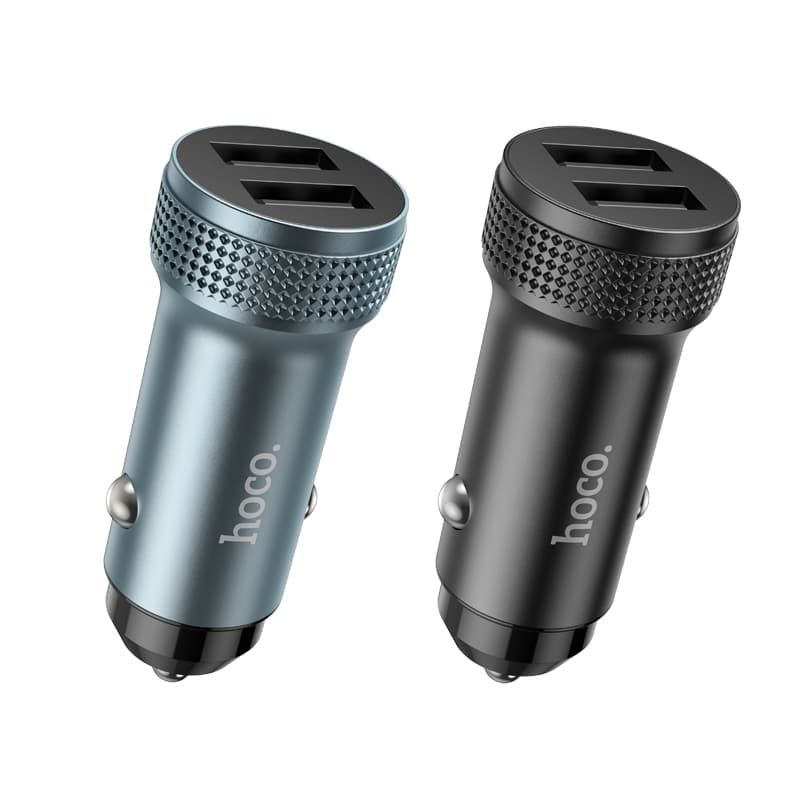 фото Автомобильное зарядное устройство HOCO Z49 2USB 2,4A 12W черное