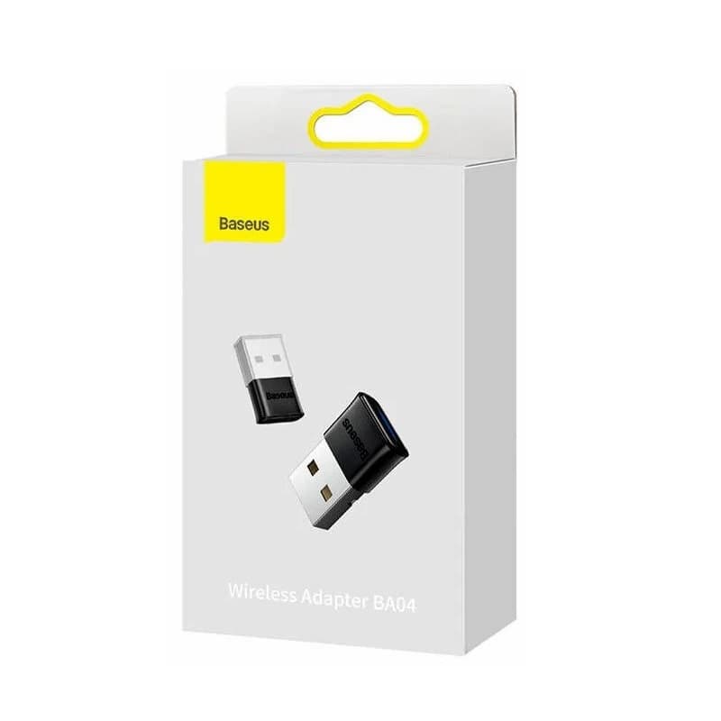 Изображение USB Блютуз bluetooth адаптер ресивер Baseus BA04 черный ZJBA000001 сайта akstel.ru фото USB Блютуз bluetooth адаптер ресивер Baseus BA04 черный ZJBA000001