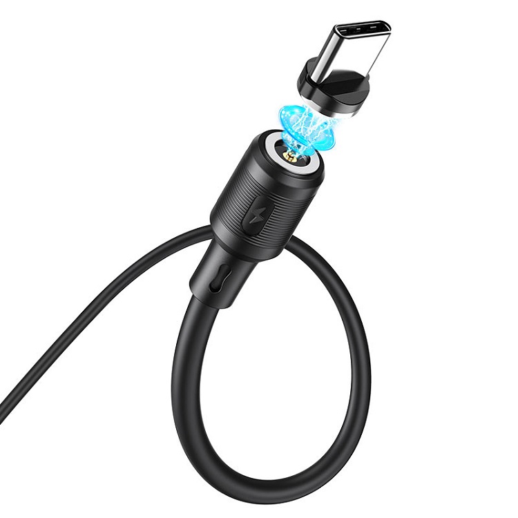 Кабель для зарядки Type-C USB HOCO X52 3A 1м магнитный черный