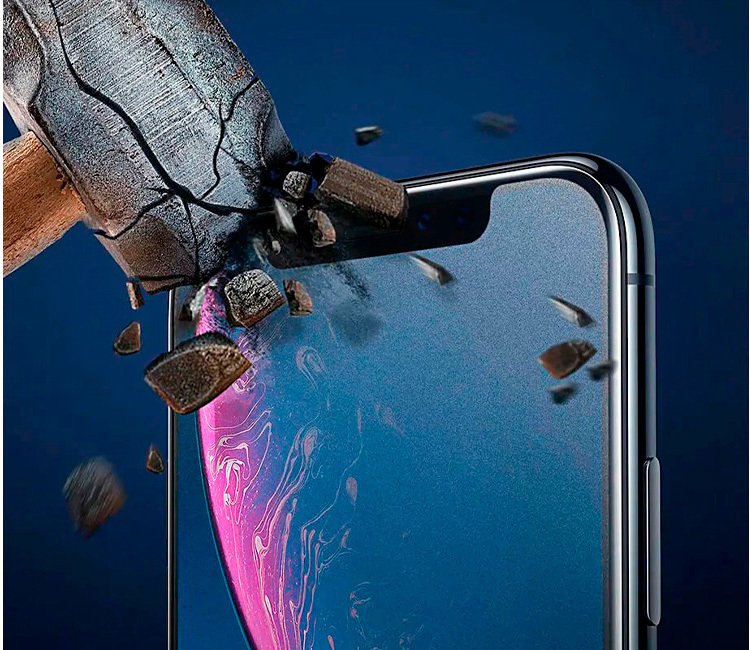 фото Защитное стекло для iphone 11 Pro Max/XS Max 6.5 Baseus Full-screen curved WA-01 черное