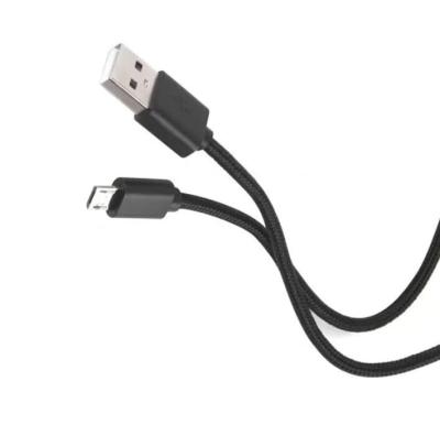 Кабель для зарядки Micro USB Red Line 2А 50см в нейлоновой оплетке черный
