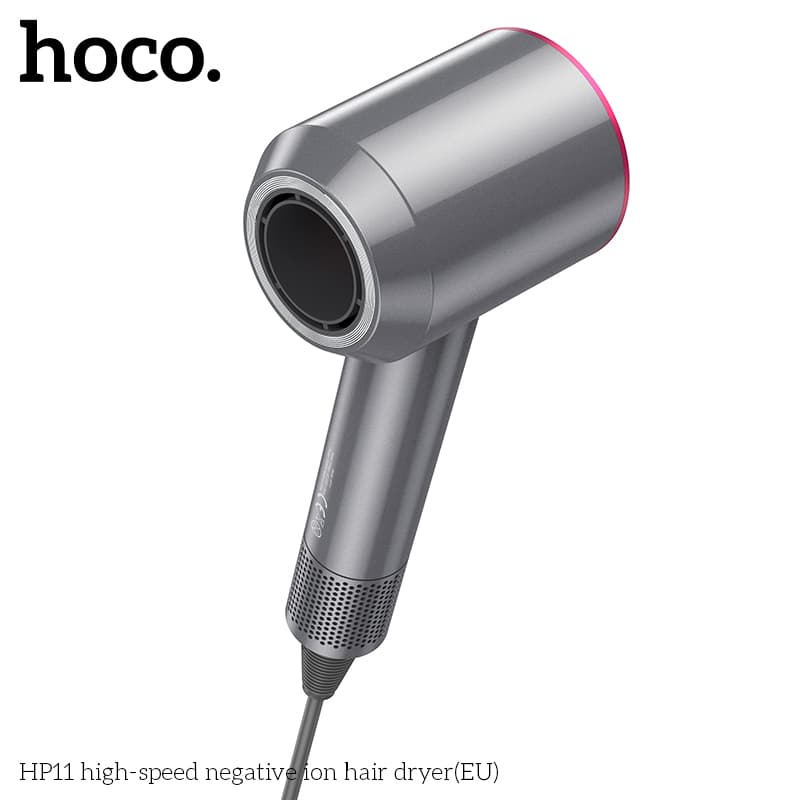 Фен для волос Hoco HP11 с отрицательными ионами фиолетовый
