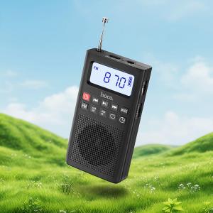 Радиоприемник портативный 3в1 HOCO HI51 BT V5.3 AM+FM+MP3 черный