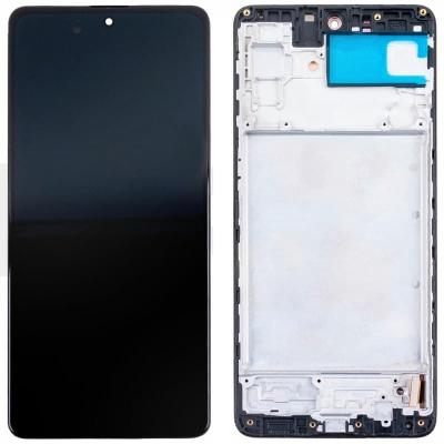 Дисплей для Samsung M51/M515 + тачскрин черный OLED с рамкой