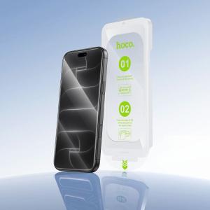 Защитное стекло для iphone 17 Pro Max/18 Pro Max 6.9 HOCO A41 HD полноэкранная защита черное с аппликатором