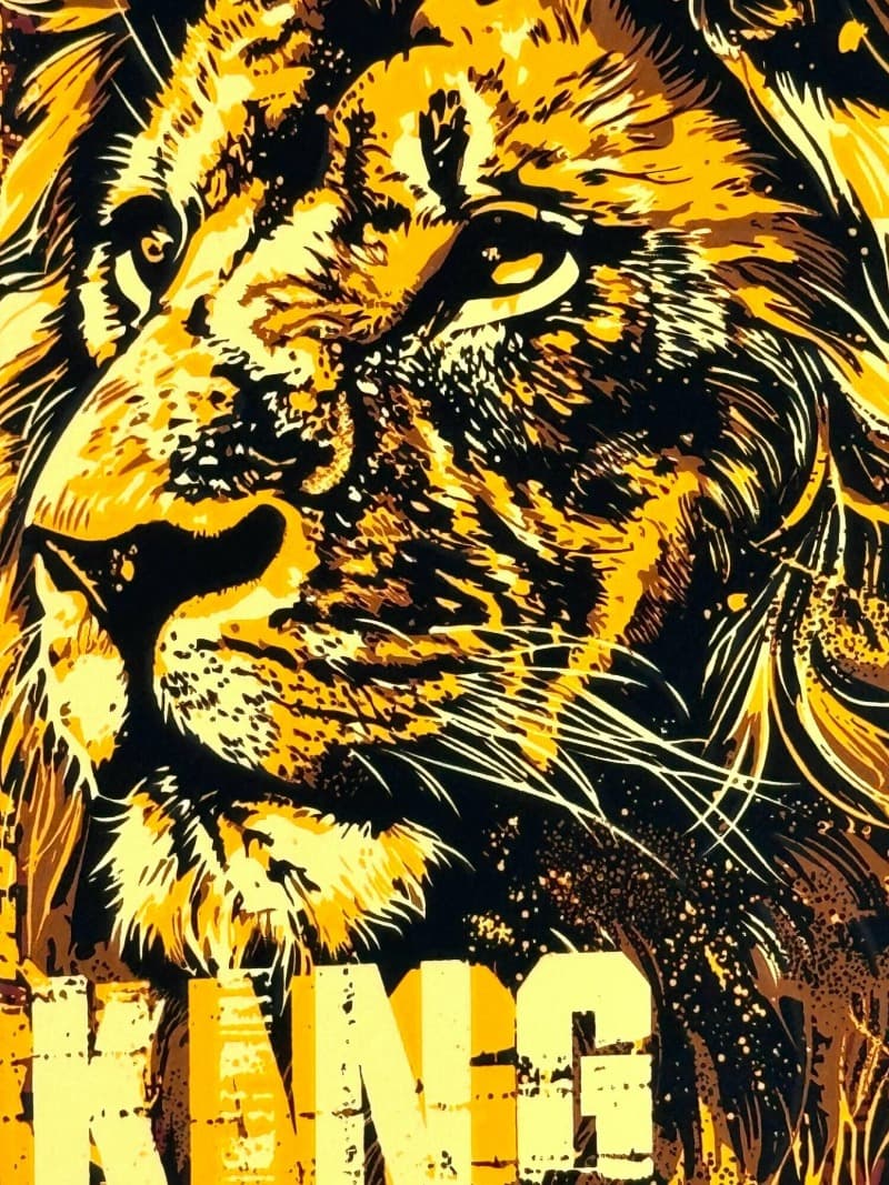 фото Чехол накладка для iphone 15 Pro Max (6.7) LUXO рыжий лев силикон с защитой камеры флуоресцентный