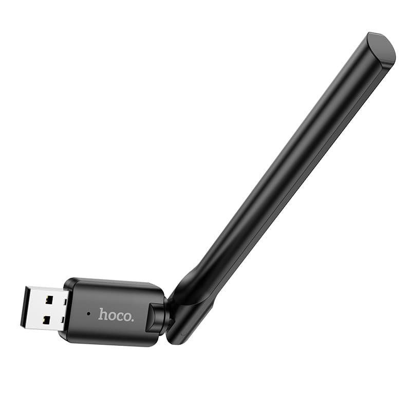 USB адаптер Wi-Fi4 HOCO HI32 черный (USB2.0 2.4ГГц до 150Мбит/с)