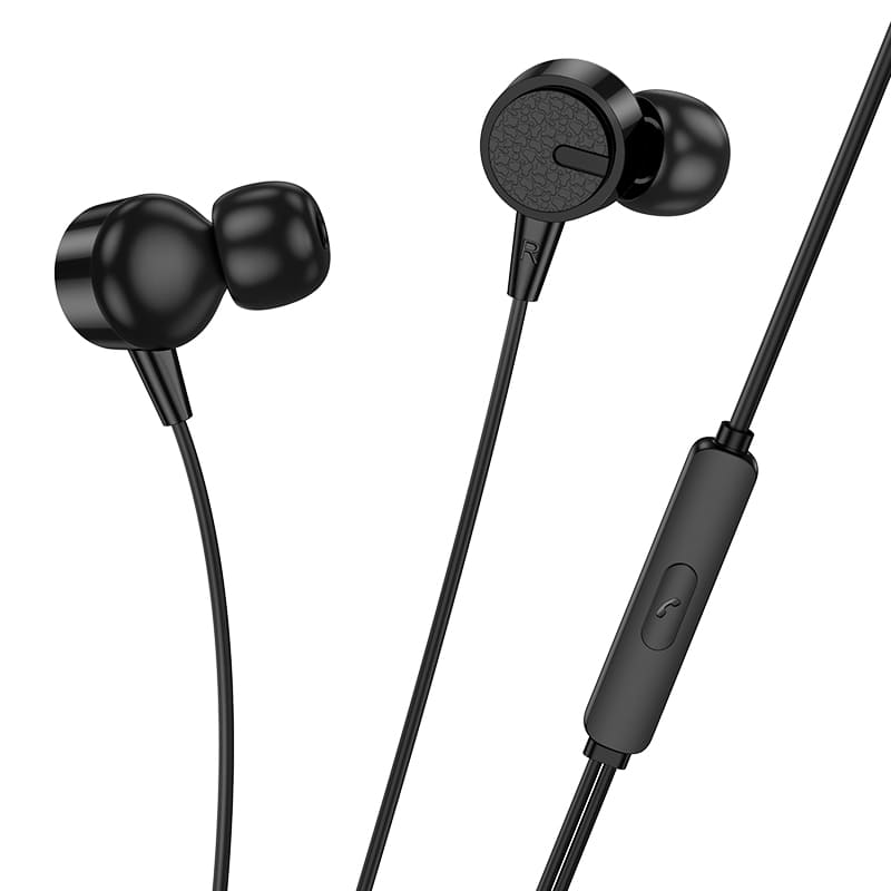 фото Наушники проводные Borofone BM94 с микрофоном Jack 3.5mm 1.2 м черные