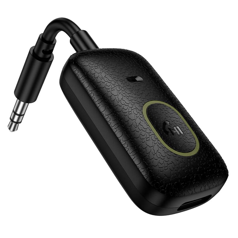фото Блютуз aux трансмиттер bluetooth адаптер ресивер Hoco E151 черный