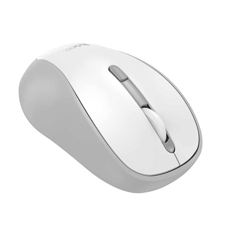 Мышь беспроводная Hoco GM41 двухрежимная 2.4G Bluetooth+USB белая 