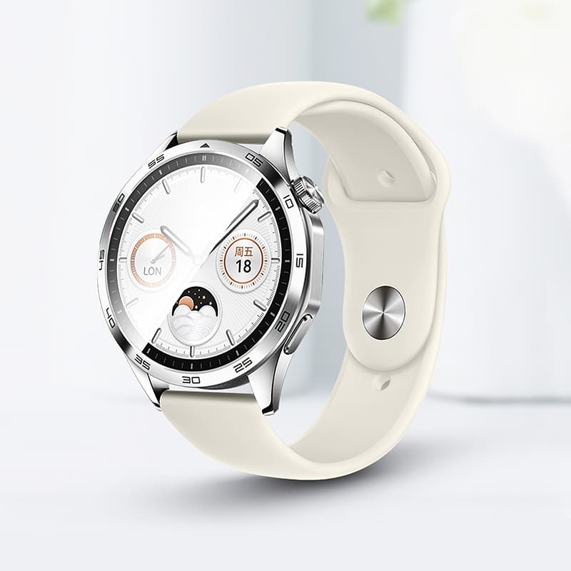 Универсальный ремешок для часов 22мм HOCO WH11 Flexible series classic силиконовый застежка кнопка черный (black)
